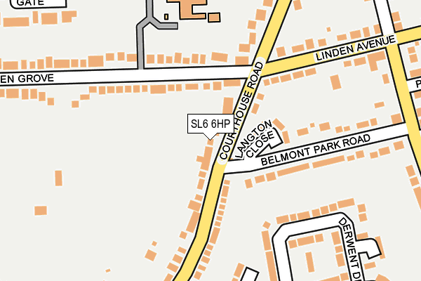 SL6 6HP map - OS OpenMap – Local (Ordnance Survey)