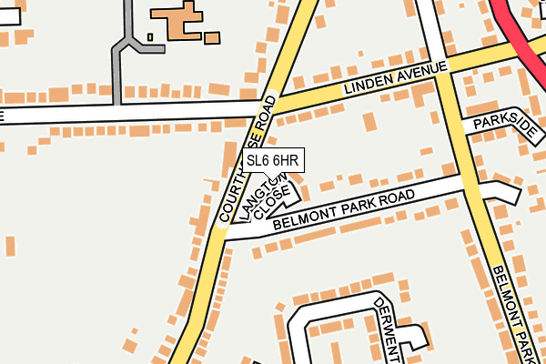 SL6 6HR map - OS OpenMap – Local (Ordnance Survey)