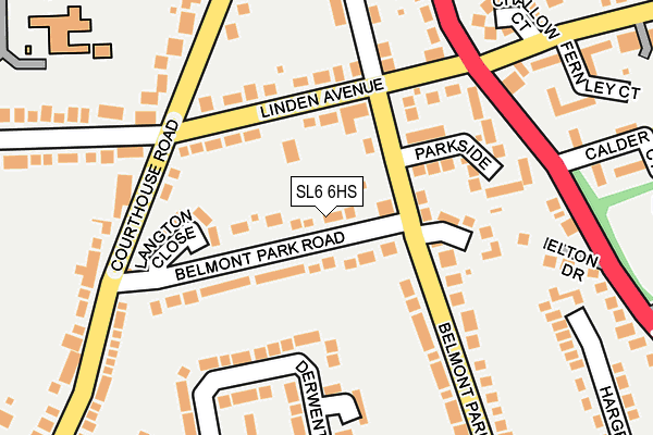 SL6 6HS map - OS OpenMap – Local (Ordnance Survey)