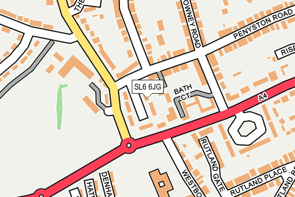 SL6 6JG map - OS OpenMap – Local (Ordnance Survey)