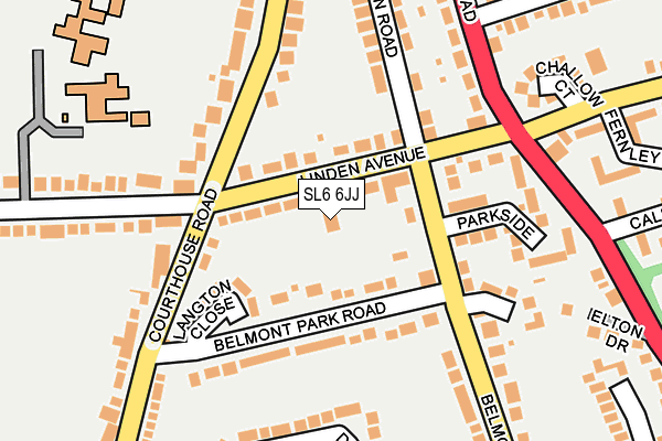 SL6 6JJ map - OS OpenMap – Local (Ordnance Survey)
