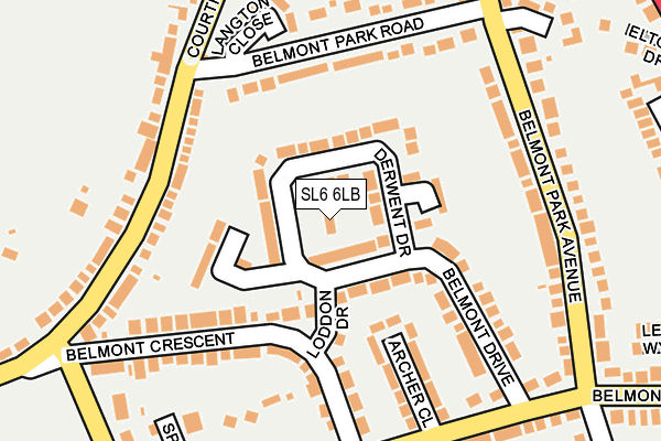 SL6 6LB map - OS OpenMap – Local (Ordnance Survey)