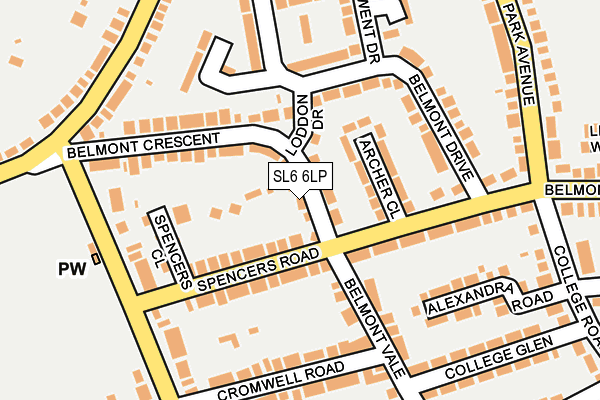 SL6 6LP map - OS OpenMap – Local (Ordnance Survey)