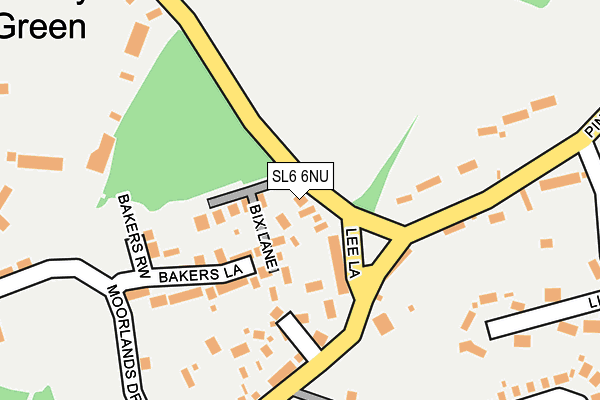 SL6 6NU map - OS OpenMap – Local (Ordnance Survey)