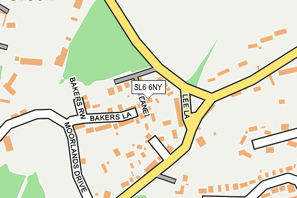 SL6 6NY map - OS OpenMap – Local (Ordnance Survey)