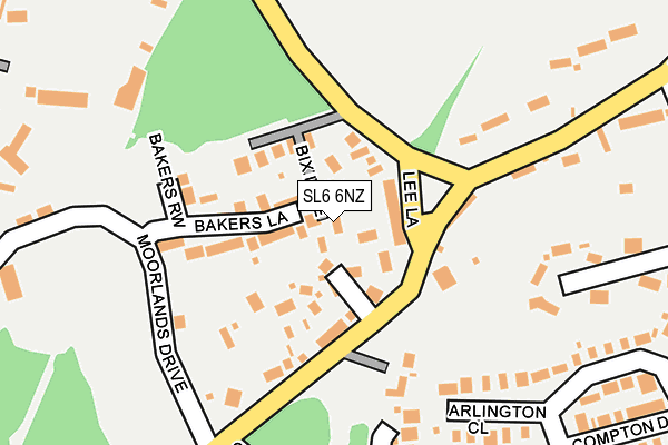 SL6 6NZ map - OS OpenMap – Local (Ordnance Survey)