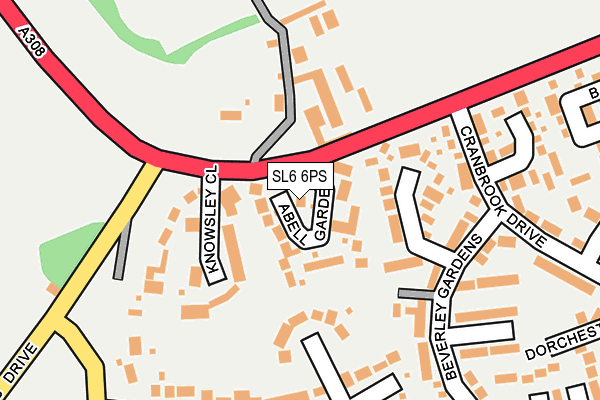 SL6 6PS map - OS OpenMap – Local (Ordnance Survey)