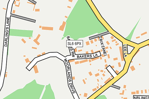 SL6 6PX map - OS OpenMap – Local (Ordnance Survey)