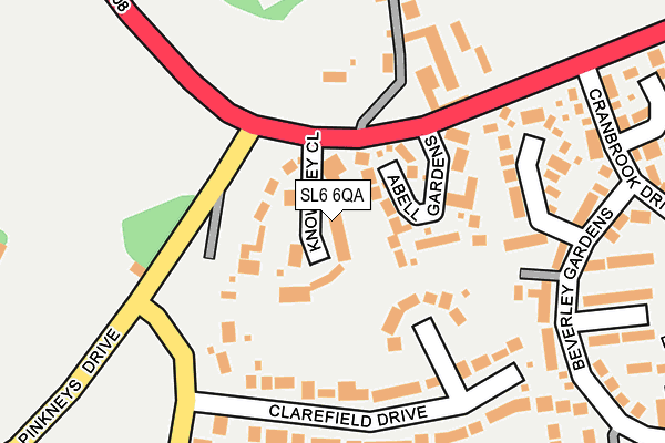 SL6 6QA map - OS OpenMap – Local (Ordnance Survey)