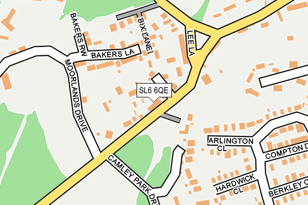 SL6 6QE map - OS OpenMap – Local (Ordnance Survey)