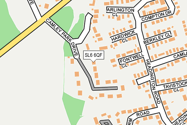 SL6 6QF map - OS OpenMap – Local (Ordnance Survey)