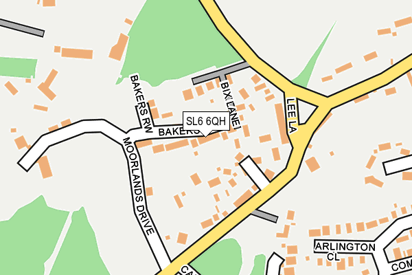 SL6 6QH map - OS OpenMap – Local (Ordnance Survey)