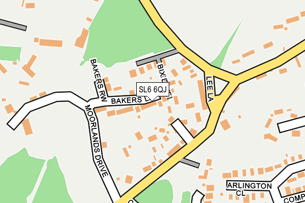 SL6 6QJ map - OS OpenMap – Local (Ordnance Survey)