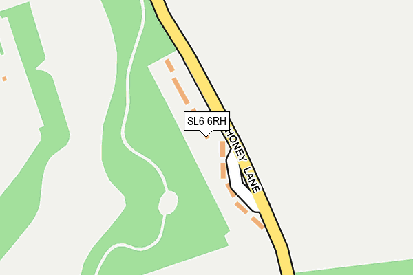 SL6 6RH map - OS OpenMap – Local (Ordnance Survey)