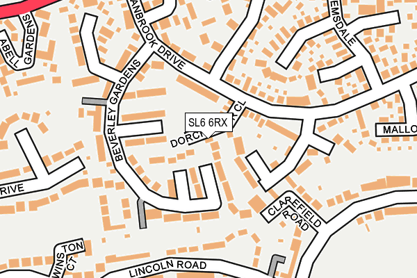 SL6 6RX map - OS OpenMap – Local (Ordnance Survey)