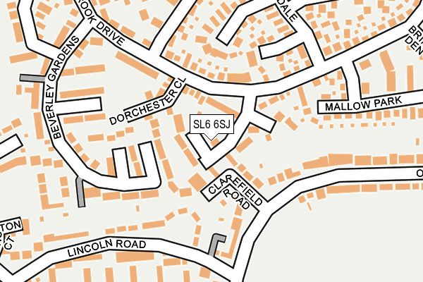SL6 6SJ map - OS OpenMap – Local (Ordnance Survey)
