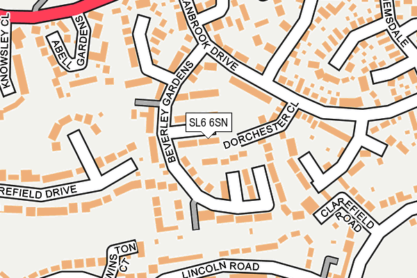SL6 6SN map - OS OpenMap – Local (Ordnance Survey)