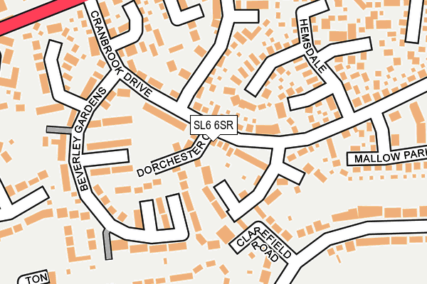 SL6 6SR map - OS OpenMap – Local (Ordnance Survey)