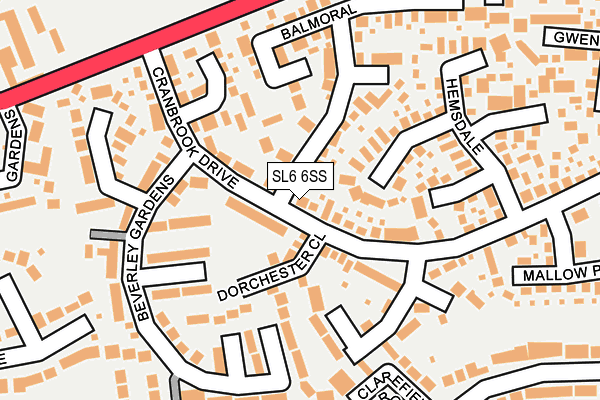 SL6 6SS map - OS OpenMap – Local (Ordnance Survey)