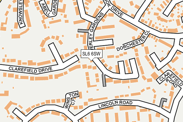 SL6 6SW map - OS OpenMap – Local (Ordnance Survey)