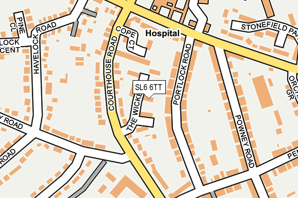 SL6 6TT map - OS OpenMap – Local (Ordnance Survey)