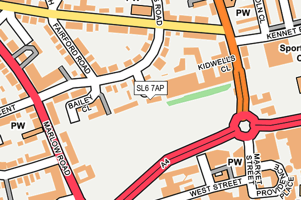 SL6 7AP map - OS OpenMap – Local (Ordnance Survey)