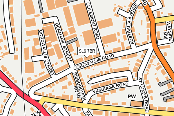 SL6 7BR map - OS OpenMap – Local (Ordnance Survey)