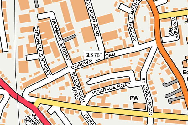 SL6 7BT map - OS OpenMap – Local (Ordnance Survey)