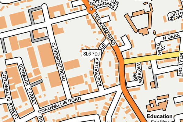 SL6 7DJ map - OS OpenMap – Local (Ordnance Survey)