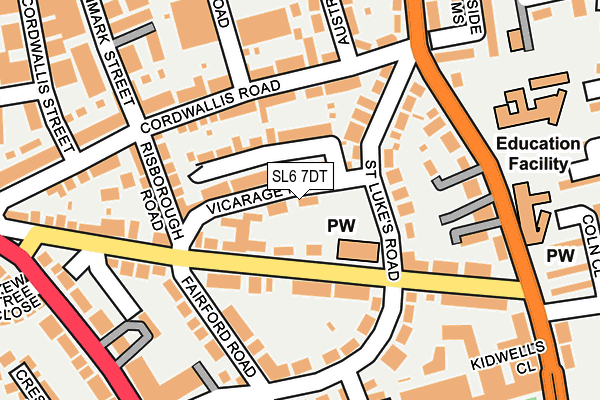 SL6 7DT map - OS OpenMap – Local (Ordnance Survey)