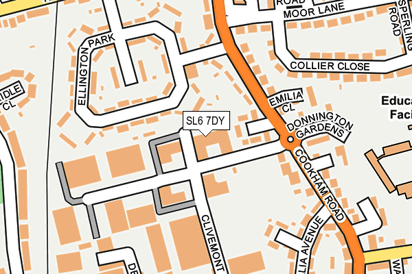 SL6 7DY map - OS OpenMap – Local (Ordnance Survey)