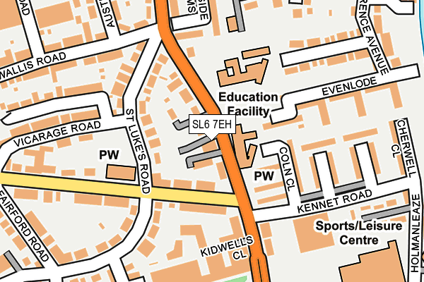 SL6 7EH map - OS OpenMap – Local (Ordnance Survey)