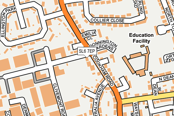 SL6 7EP map - OS OpenMap – Local (Ordnance Survey)