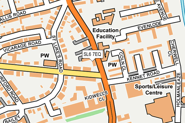 SL6 7EQ map - OS OpenMap – Local (Ordnance Survey)