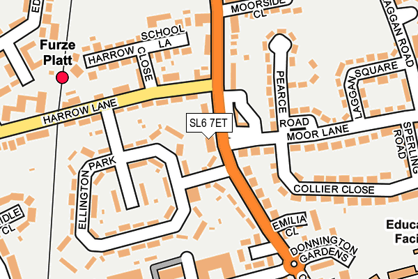 SL6 7ET map - OS OpenMap – Local (Ordnance Survey)