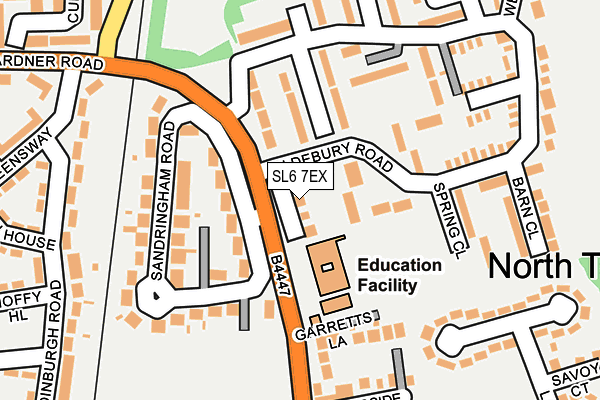 SL6 7EX map - OS OpenMap – Local (Ordnance Survey)