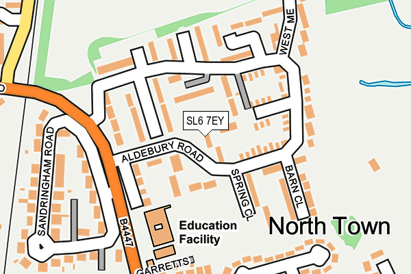 SL6 7EY map - OS OpenMap – Local (Ordnance Survey)