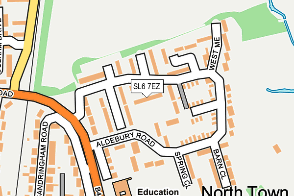 SL6 7EZ map - OS OpenMap – Local (Ordnance Survey)