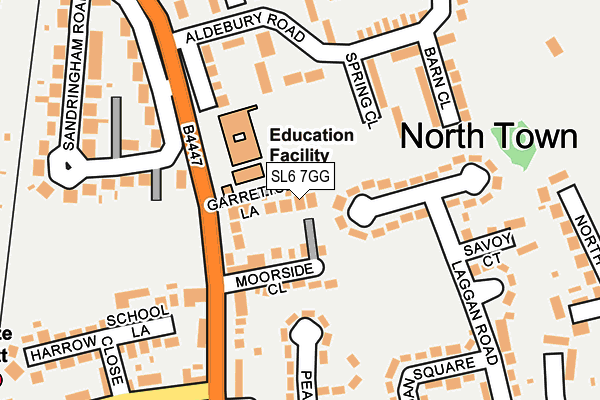 SL6 7GG map - OS OpenMap – Local (Ordnance Survey)