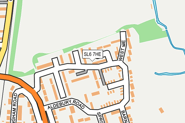 SL6 7HE map - OS OpenMap – Local (Ordnance Survey)