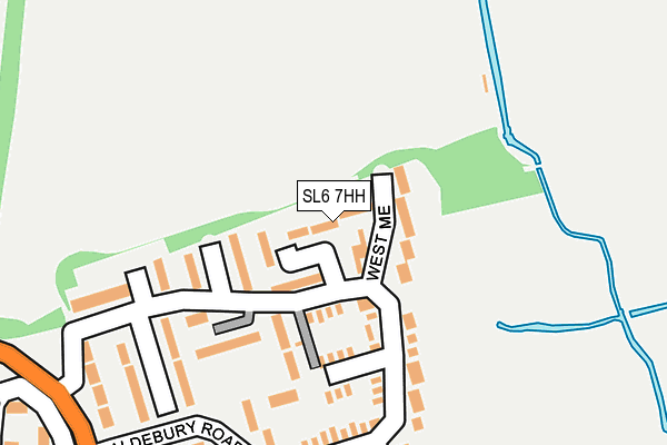 SL6 7HH map - OS OpenMap – Local (Ordnance Survey)
