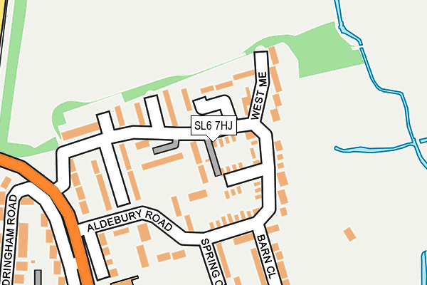 SL6 7HJ map - OS OpenMap – Local (Ordnance Survey)