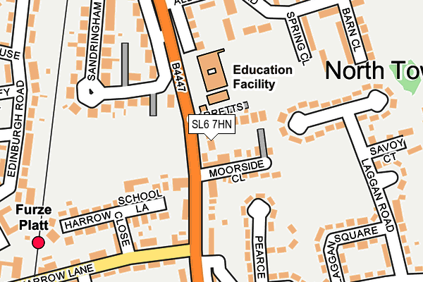 SL6 7HN map - OS OpenMap – Local (Ordnance Survey)