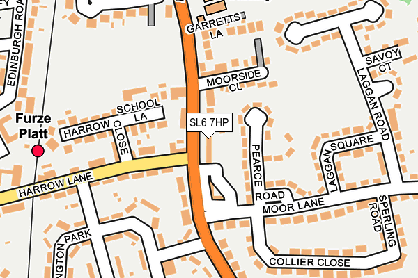 SL6 7HP map - OS OpenMap – Local (Ordnance Survey)