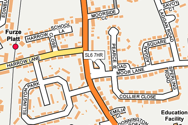 SL6 7HR map - OS OpenMap – Local (Ordnance Survey)