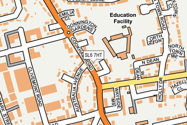 SL6 7HT map - OS OpenMap – Local (Ordnance Survey)
