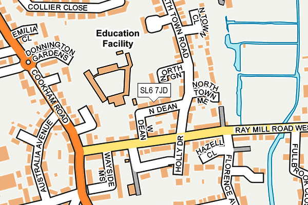 SL6 7JD map - OS OpenMap – Local (Ordnance Survey)