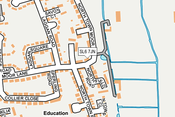 SL6 7JN map - OS OpenMap – Local (Ordnance Survey)