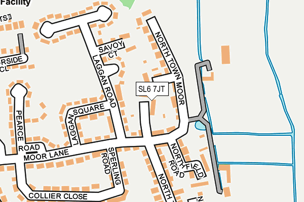 SL6 7JT map - OS OpenMap – Local (Ordnance Survey)