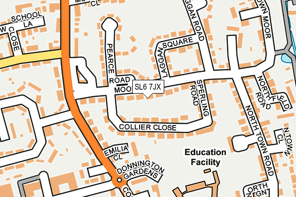 SL6 7JX map - OS OpenMap – Local (Ordnance Survey)